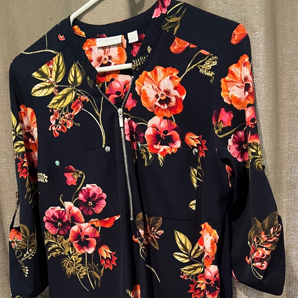 Navy Floral dress